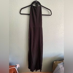 Final Touch Black Halter Maxi Dress